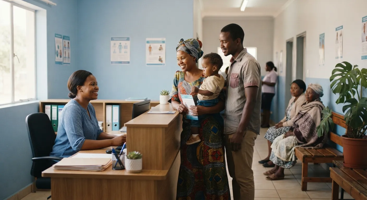 Reception at Health Care Centre, Gweru